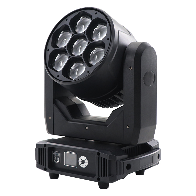 7x40W Bee Eye RGBW Zoom LED Moving Head Light for Night Stage Lighting